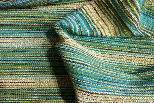 green weaving sample